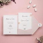 Partecipazione Cofanetto Fiorellini Rosa