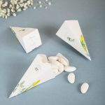 Cono Porta Riso e Confetti Fiorellini Gialli