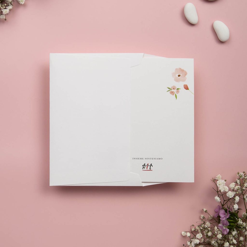 Partecipazione Essential Fiorellini Rosa