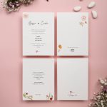 Partecipazione Essential Fiorellini Rosa
