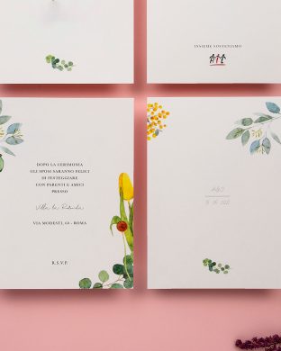Invito Essential Fiorellini Gialli