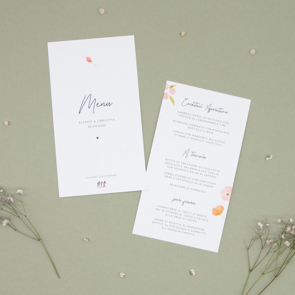 Menu  Fiorellini Rosa