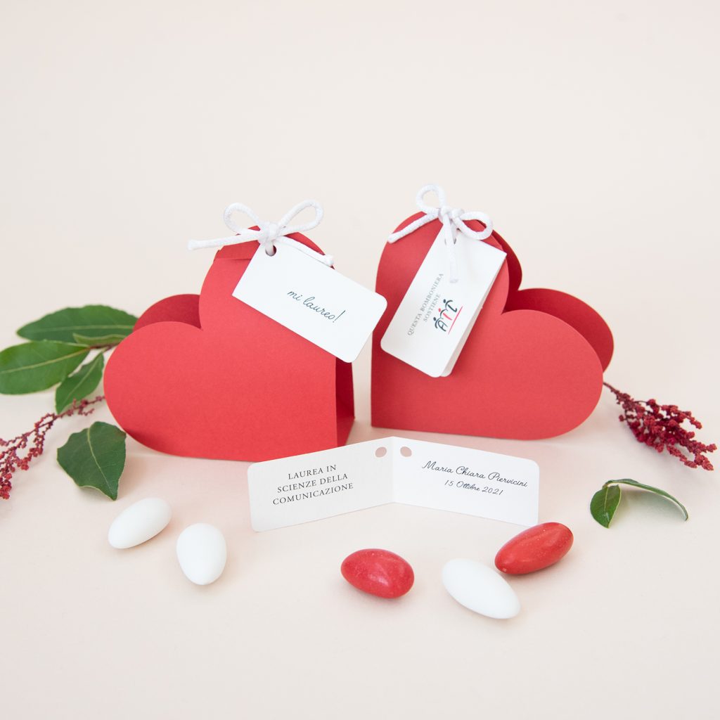 Bomboniera Solidale Cuore Laurea