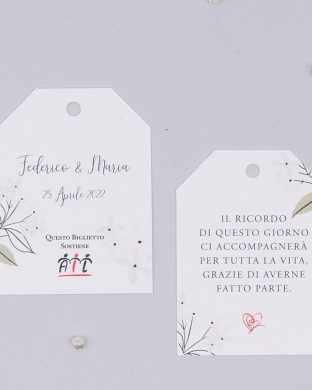 Biglietto TAG multifunzione Botanico