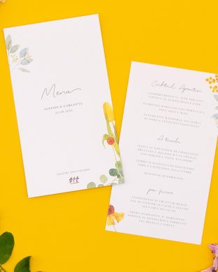 Menu Fiorellini Gialli